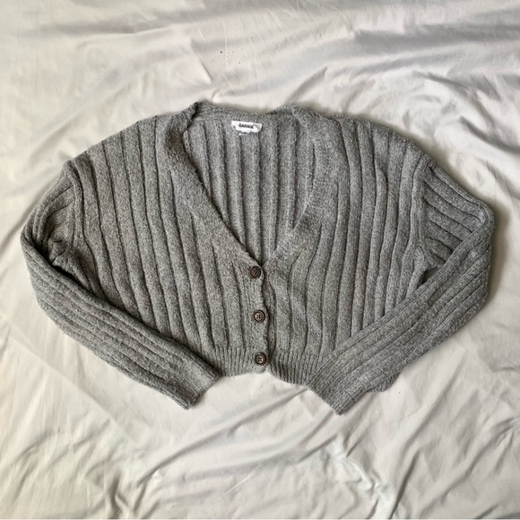 Garage Oversized Cropped Cardigan - Picture 1 of 4